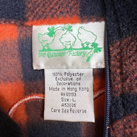 QUACKER FACTORY PLAID Scarecrow Fleece Size Large - Picture 3 of 9